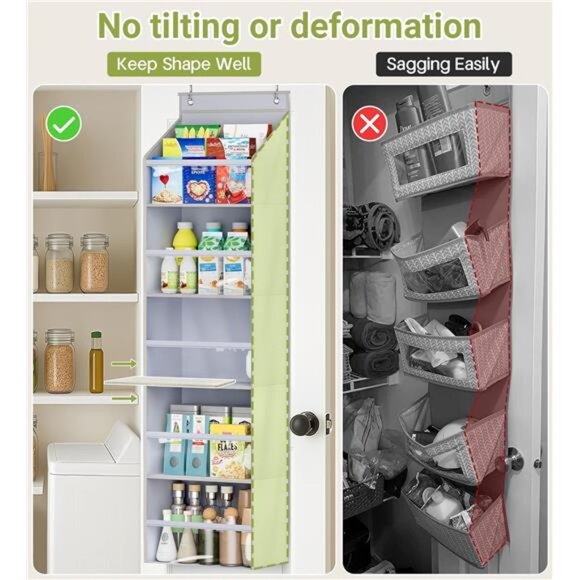 2 Pack Over Door Organizer Large Capacity Baby Closet Storage Nursery Bathroom - Picture 3 of 7